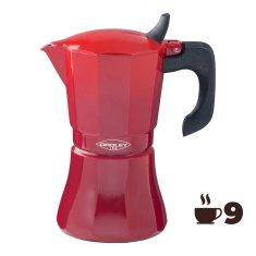 Oroley Italijanski Kuhalnik za Kavo Oroley Petra Rdeča Aluminij 9 Skodelice