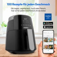 Medi Cvrtnik na vroči zrak Medion MD13030 Črna 1500 W 4,7 L