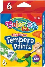 Tempera barve v tubi 6 barv, 12 ml