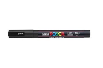 Uni-ball POSCA akrilni marker - črn 0,9 - 1,3 mm