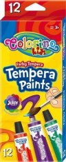 Tempera barve v tubi 12 barv, 12 ml