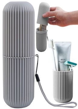 Camerazar Univerzalna Potovalna Torbica za Higieno, Plast, Višina 20 cm, Premer 6 cm