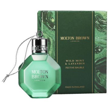 Molton Brown Gel za kopel in prhanje Divja meta in lavandin Praznični bombonček (gel za kopel in prhanje) 75 ml