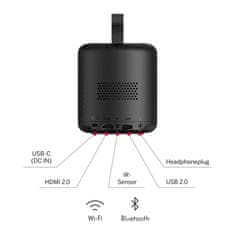 Thomson VEGA PG35B projektor, 4K UHD, Google TV, pametni daljinec, črn