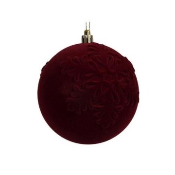 Rayher.	 Krogla za božično drevo z ornamentom, žametna, 8cm