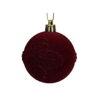 Rayher.	 Krogla za božično drevo z ornamentom, žametna, 6cm