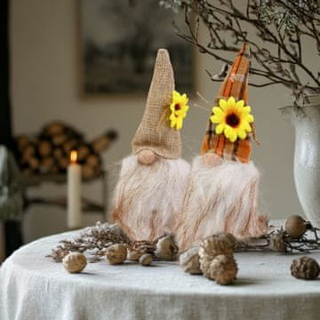 Family Jesenska skandinavska škrata s sončnico - 18 cm (2 kosa)