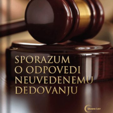AUDIBOOK Avdio knjiga: "Sporazum o odpovedi neuvedenemu dedovanju"