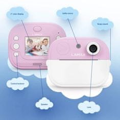 LAMAX InstaKid2 Play otroška kamera, roza