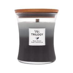 Woodwick Trilogy Warm Woods 275 g dišeča svečka