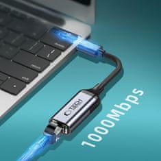 Tech-protect Ultraboost adapter USB 3.0 / RJ45, črna