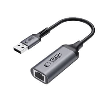 Tech-protect Ultraboost adapter USB 3.0 / RJ45, črna