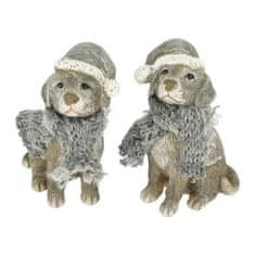 Rayher.	 Kuža s šalom in kapo, sedeč, 7cm, 1kom