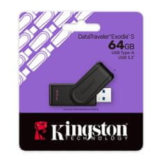 Kingston DataTraveler Exodia S USB ključ, 64GB, USB 3.2 Gen 1, USB-A (DTXS/64GB)