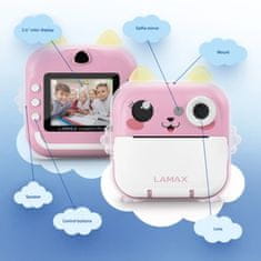 LAMAX InstaKid2 Plus otroška kamera, roza