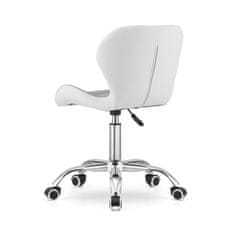 Aga Pisarniški vrtljivi stol AVOLA Sivo-bela
