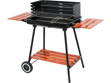 shumee Kolgrill med hyllor, galler 53x33cm - W-99911