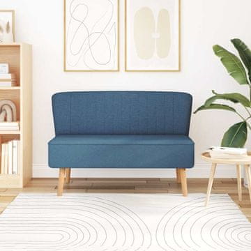 Vidaxl vidaXL Kavč 117x55,5x77 cm, modro blago