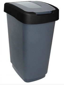 shumee OBJEMKA ZA POSODO ZA ODPADKE 25L ČRNA
