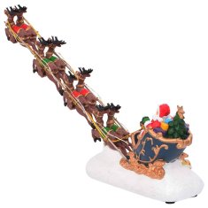 Vidaxl Božični okras za mizo večbarvno 31.5 x 6.5 x 16 cm Smola