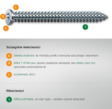 shumee VIJAK ZA OKVIR 7,5*100 MM T-STAR PUS SPAX - SX181696