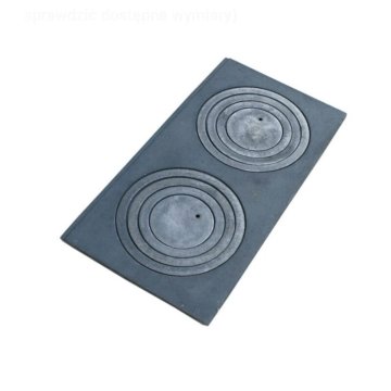 shumee GJUTJÄRNPLATTA 2-HÅL 68*32CM - PLATTA ZE 2 68