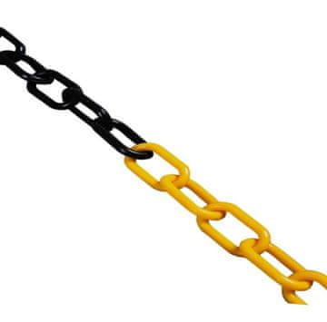 shumee RUMENO-ČRNA PLASTIČNA VERIGA 8*41MM 25MB TOLUT - 25MB - LAN TW 8*33Z