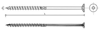 shumee TRÄSKRUV MED FÖRSÄNKAT HUVUD FÖR TORX 10*280MM T40 - 50 ST - SPKS 10*280