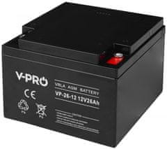 shumee AGM VPRO-BATTERI 12V 26 AH
