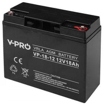 shumee AGM VPRO-BATTERI 12V 18 AH