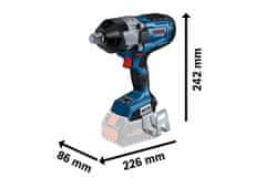 shumee Sladdlös slagnyckel 3/4'' GDS 18V-1600 HC 2*8.0AH - B 6019M1002