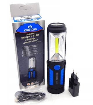 shumee COB LED SVETILKA + 5 LED LUČK + POLNILEC - KYHCJF701AL