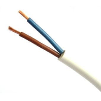 shumee OHIŠJE KABLA H03VV-F OMY 2X1.0 BELA 300V - 100 MB - E113BD-YY001