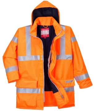 shumee VISOKO VIDLJIVA IZOLIRANA JAKNA ORANŽNE BARVE S778 VELIKOST XL