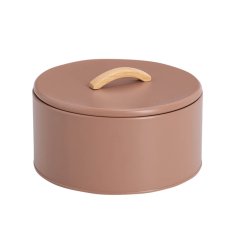 Zeller Doza Pantone 21,5xh14cm / okrogla / moka krem / kovina, les