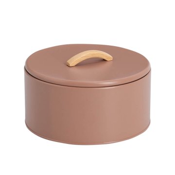 Zeller Doza Pantone 21,5xh14cm / okrogla / moka krem / kovina, les