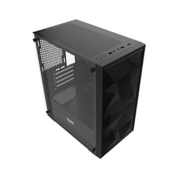 darkFlash  M305 Mesh računalniško ohišje brez ventilatorjev (Črno)