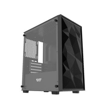 darkFlash Darkflash M305 mrežasto računalniško ohišje brez ventilatorjev (črno)