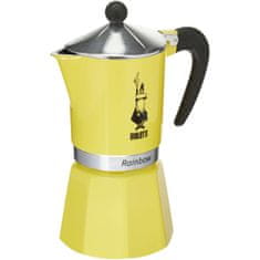 BIALETTI Italijanski Kuhalnik za Kavo Bialetti Rainbow Rumena Jaune Kovina 6 Skodelice
