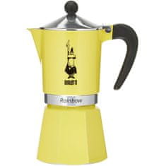 BIALETTI Italijanski Kuhalnik za Kavo Bialetti Rainbow Rumena Jaune Kovina 6 Skodelice