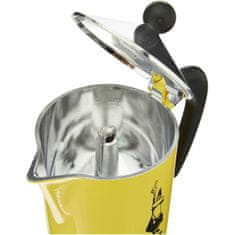BIALETTI Italijanski Kuhalnik za Kavo Bialetti Rainbow Rumena Jaune Kovina 6 Skodelice