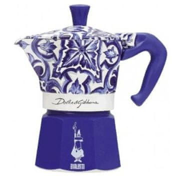 BIALETTI Italijanski Kuhalnik za Kavo Bialetti MOKA D&G BLU MEDIT. 6T Modra Aluminij 6 Skodelice