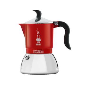 BIALETTI Italijanski Kuhalnik za Kavo Bialetti FIAMMETTA INDUCTI Rdeča Nerjaveče jeklo 2 Cești
