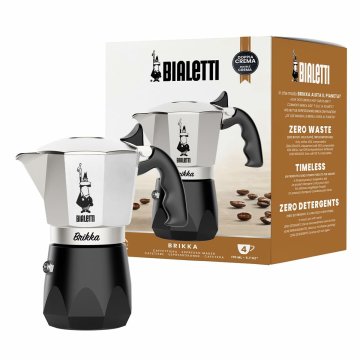 BIALETTI Italijanski Kuhalnik za Kavo Bialetti BRIKKA Aluminij 4 Cești