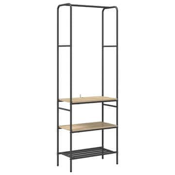 Vidaxl Stojalo za oblačila s polico Sonoma hrast 60 x 30 x 171 cm