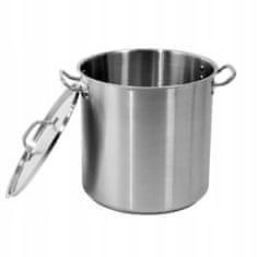 shumee HÖG GRYTA MED LOCK I ROSTFRITT STÅL 36X36CM, 36,6L - YG-00007