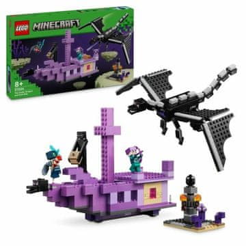 LEGO Kocke Lego Ender Dragon & Ship Pisana