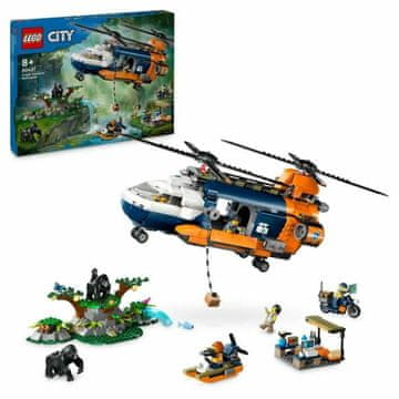 LEGO Kocke Lego 60437 Jungle Explorer Helicopter Base Camp Pisana