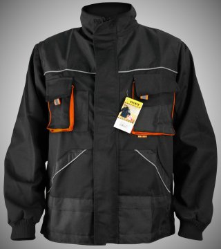 shumee ČRNO ROCKER DELOVNA JAKNA/PULOVER VELIKOST 58 - R-810-3158