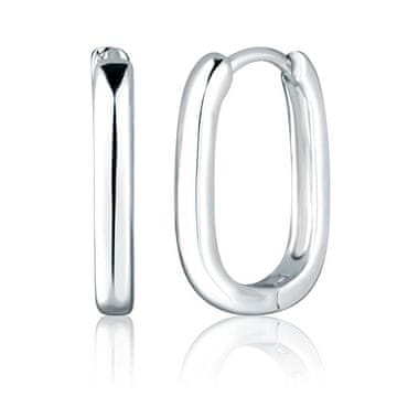 JVD Minimalistični ovalni srebrni uhani SVLE2883X610000